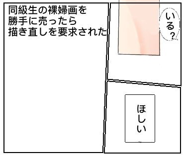 I was asked to redraw if I sold my classmate's nude painting without permission メイン画像
