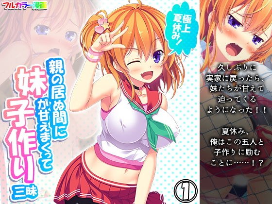 極上夏休み！親の居ぬ間に妹が甘えまくって子作り三昧 1巻 メイン画像