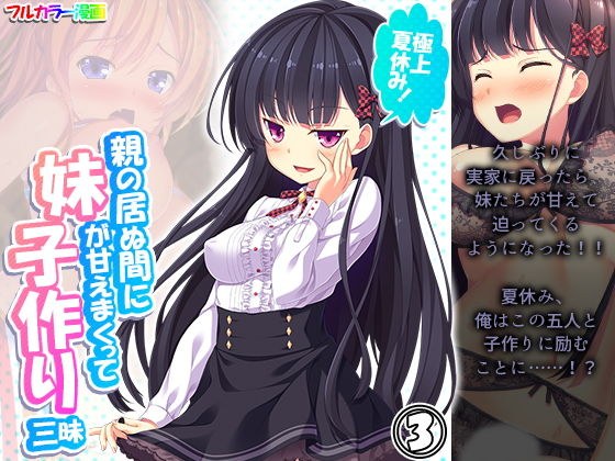 極上夏休み！親の居ぬ間に妹が甘えまくって子作り三昧 3巻 メイン画像