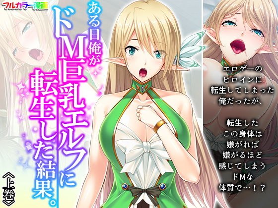 ある日俺がドM巨乳エルフに転生した結果。 上巻 メイン画像