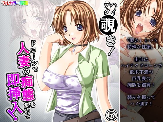 High-tech peeping! Collect the foolery of a married woman with a drone and insert it immediately! Volume 5 メイン画像