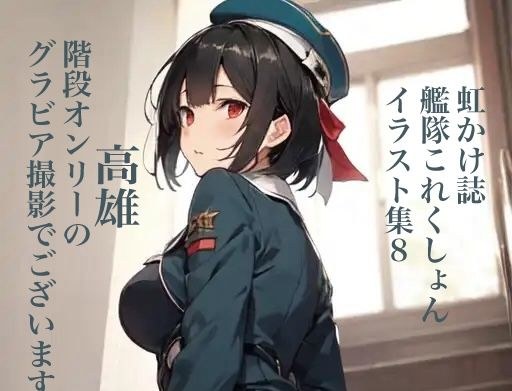 虹かけ誌 艦隊〇れくしょん イラスト集8 高雄 階段オンリーのグラビア撮影でございます！ メイン画像