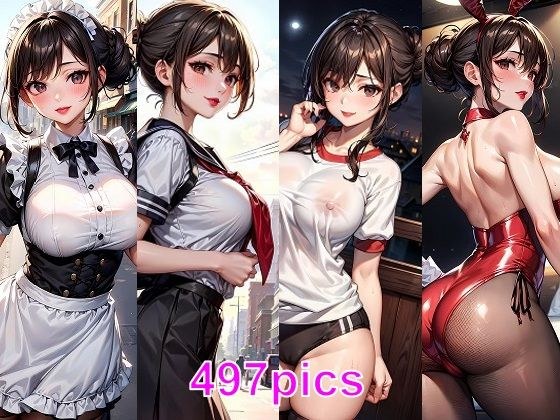 ママ活主婦（セレブ）が、コスプレ＆制服デートをお願いしてきたCG集 メイン画像