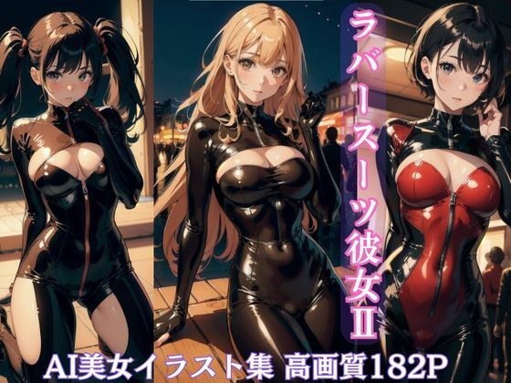 ラバースーツ彼女II【AI美女イラスト集】 メイン画像