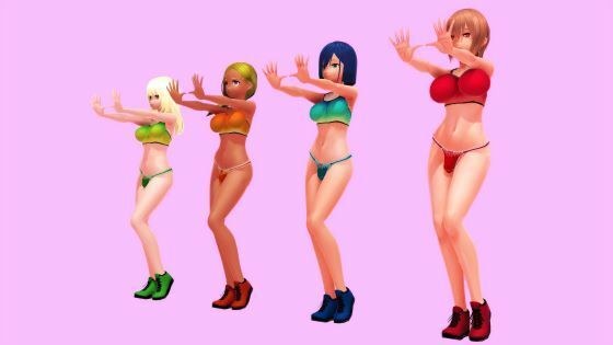 【ふたなりダンス】JKたちのチンプラエクササイズ（通常版） メイン画像