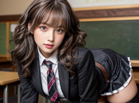 【無料】【無料】学生服とガーターベルト メイン画像