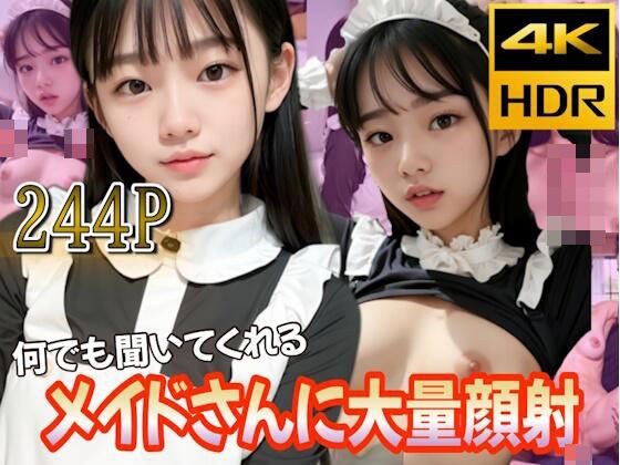 何でも聞いてくれる素直なメイドさんに大量顔射 メイン画像