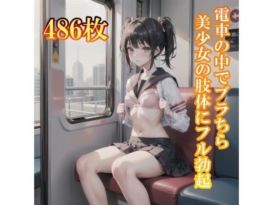 電車で制服美少女にブラちらお願い。美しい肢体にフル勃起 メイン画像