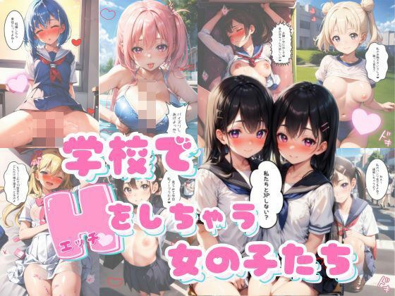 学校でエッチをしちゃう女の子たち【4K高画質】 メイン画像