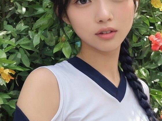 運動着姿が素敵な美女 AIグラビア写真集 メイン画像