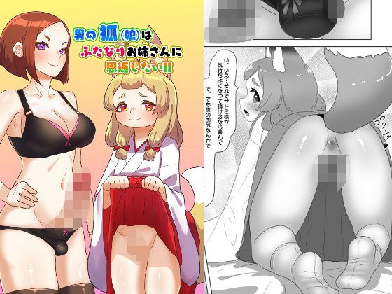 男の狐（娘）はフタナリお姉さんに恩返したい！ メイン画像