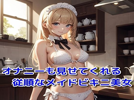 オナニーも見せてくれる従順なビキニメイド美女 メイン画像