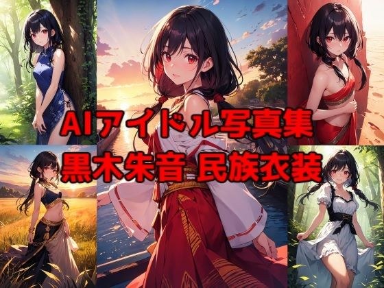 AIアイドル写真集黒木朱音（アカネ）民族衣装 メイン画像