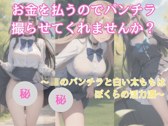 お金を払うのでパンチラ撮らせて くれませんか 〜JKのパンチラと白い太ももは ぼくらの活力源〜 メイン画像