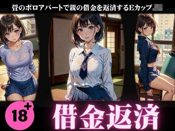 借金返済特集！畳のボロアパートで親の借金を返済するEカップJK・・・ メイン画像