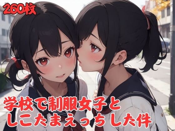 学校で制服少女としこたまえっち メイン画像