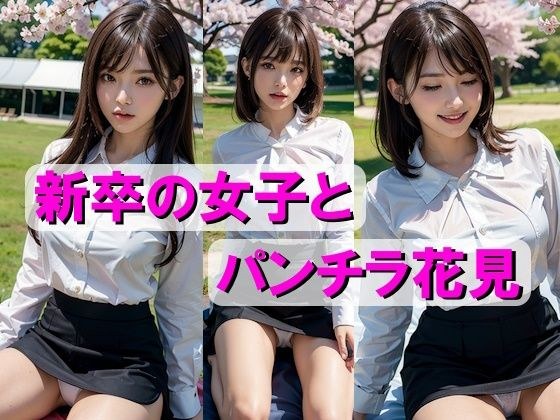 新卒の女子とパンチラ花見 メイン画像