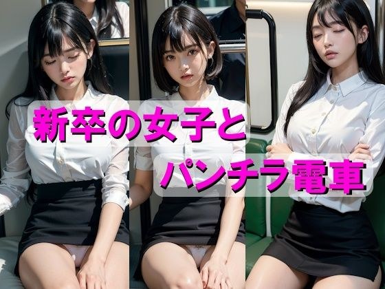 新卒の女子とパンチラ電車 メイン画像
