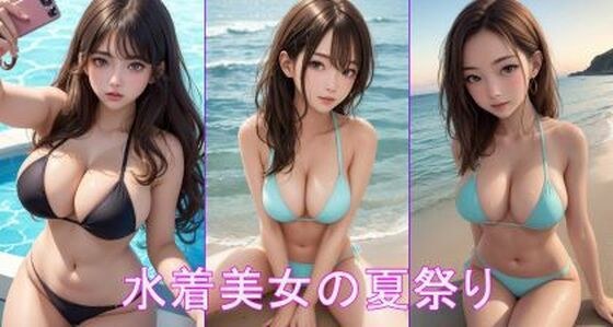 水着美女の夏祭り メイン画像