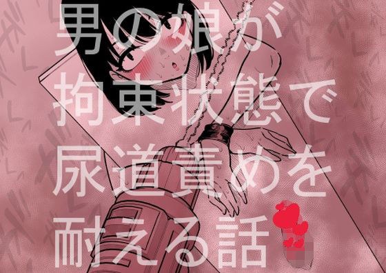 男の娘が拘束状態で尿道責めを耐える話 メイン画像