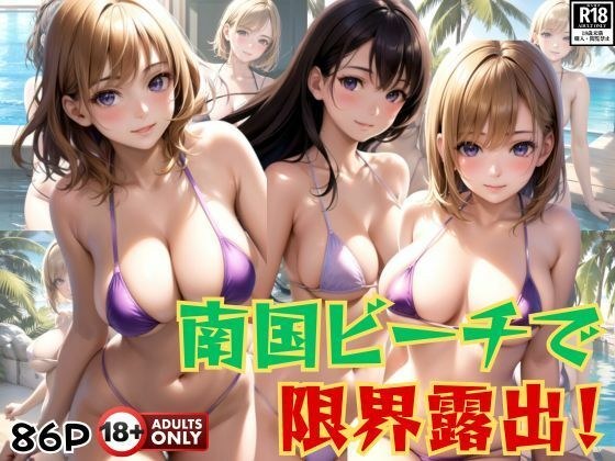南国ビーチで限界露出！ 極少マイクロビキニで大胆露出する美女たち メイン画像