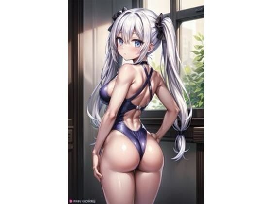 【R-15】競泳水着少女のお尻見せCG集 メイン画像
