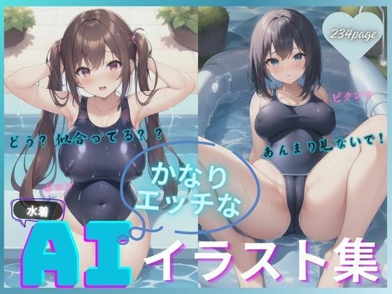 俏皮AI插画合集（泳装） メイン画像