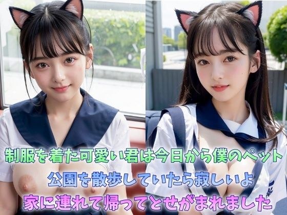制服を着た可愛い君は今日から僕のぺット 公園を散歩していたら寂しいよ家に連れて帰ってとせがまれました 清楚系制服女子は巨乳 メイン画像