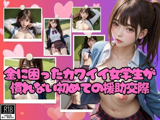 金に困ったカワイイ女学生が慣れない初めての援○交際 メイン画像