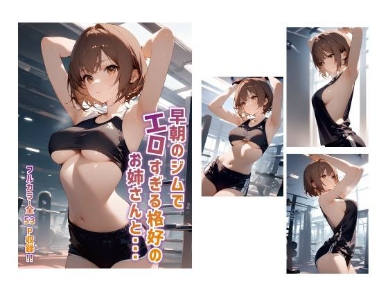 早朝のジムでエロすぎるお姉さんと・・・ メイン画像