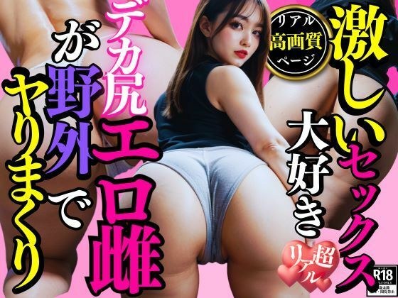 I love intense sex! Big ass hot bitch fucks outdoors メイン画像