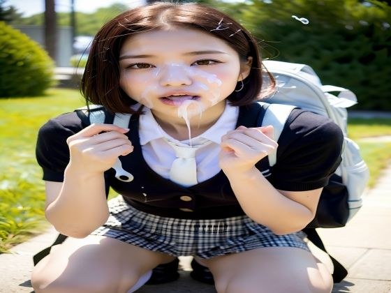 ものすごい顔射集 〜下校編〜 メイン画像