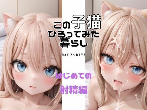この子猫ひろってみた暮らし DAY2〜DAY3 はじめての射精編 メイン画像