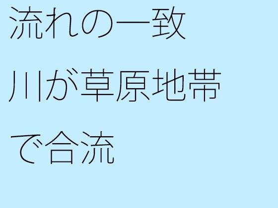 流れの一致 川が草原地帯で合流 メイン画像