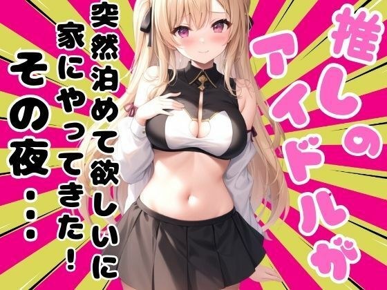 My favorite idol suddenly came to my house to stay the night! That night... メイン画像