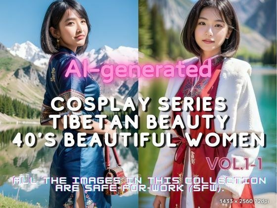 AI生成 チベット40代美魔女グラビア Vol.1-1 メイン画像