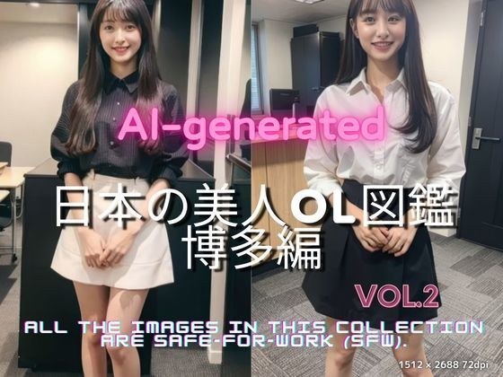 AI生成 日本の美人OL図鑑 Vol.2 博多編-オフィスユニフォーム特集 メイン画像