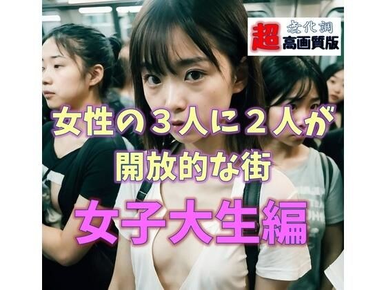 女性の3人に2人が開放的な街 女子大生編 メイン画像