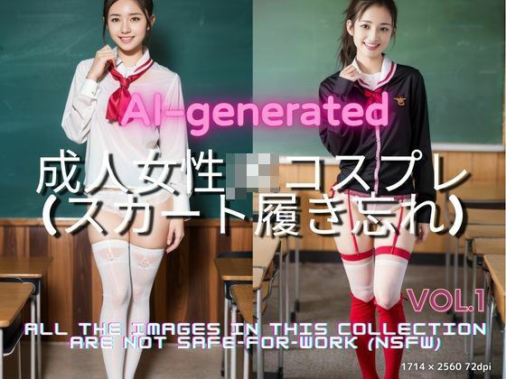 AI生成 大人のセーラー服コスプレ 大胆すぎるJKスタイル Vol.1 メイン画像