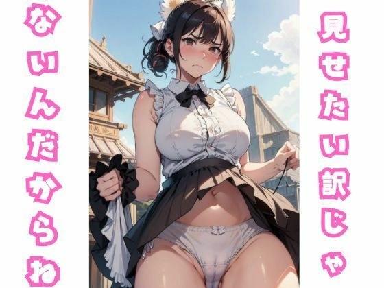 見せたいわけじゃないんだからね。パンチラしてくれる女子 メイン画像