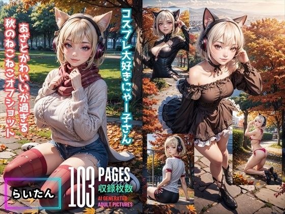 コスプレ大好きにゃー子さんあざとかわいいが過ぎる秋のねこねこオフショット メイン画像