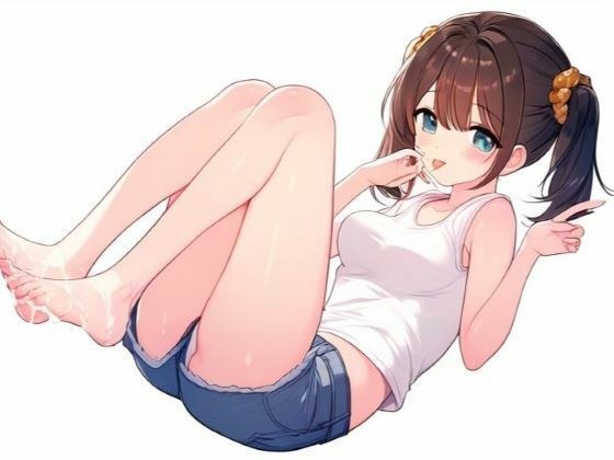 ツインテ幼馴染でぶっかけ〜ほどよく日焼けした素足〜 メイン画像