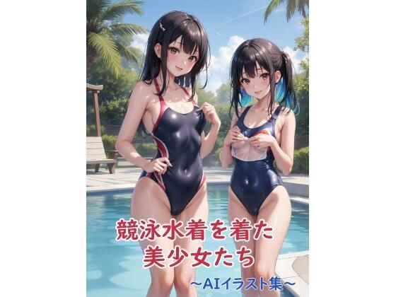 競泳水着の美少女たち〜AIイラスト集〜 メイン画像