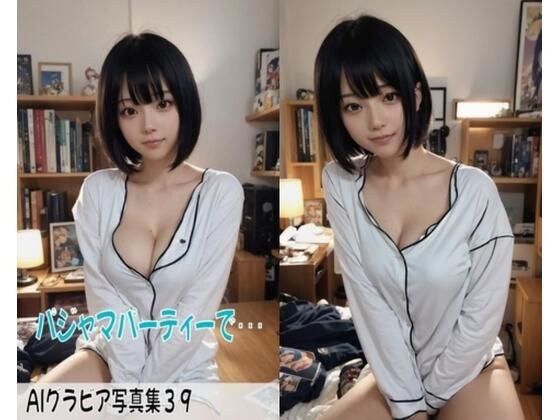 AIグラビア写真集39〜パジャマパーティーで・・・〜 メイン画像