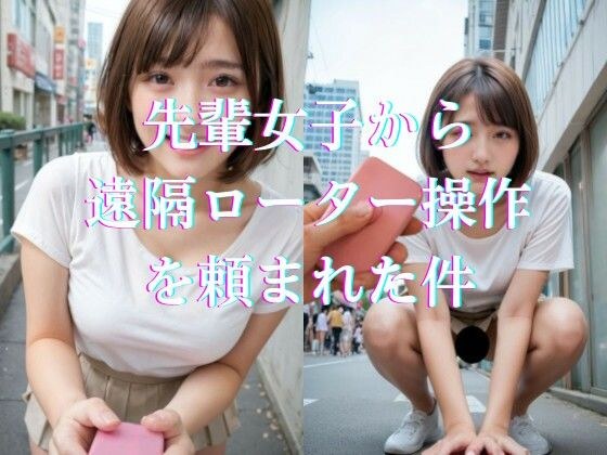 一位高年级女孩让我操作遥控转子（遥控自行车）