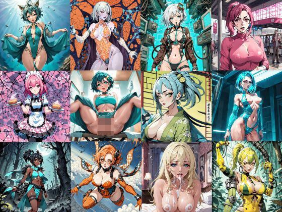 500枚 同じの無し ワンショット単発アニメ画像詰め合わせ福袋エロCGイラスト集 Vol.06 メイン画像