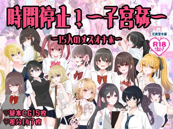 时间停止～子宫强奸～15名女自慰者 メイン画像