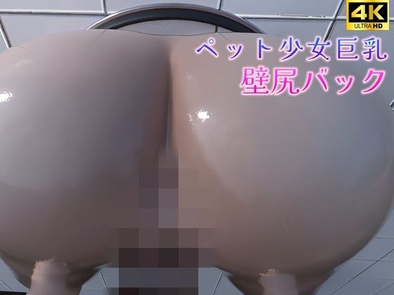ペット少女巨乳の壁尻バック（4K） メイン画像