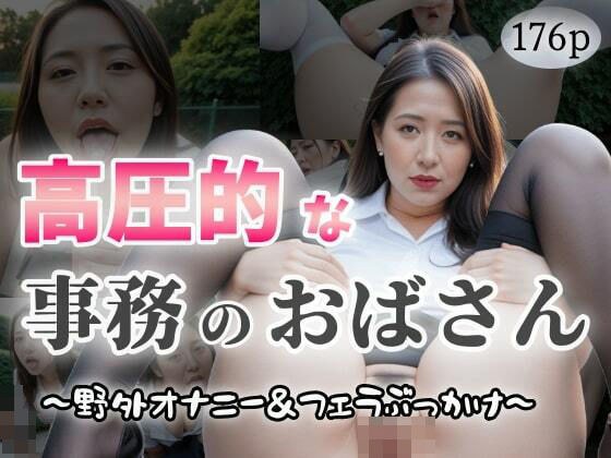 高圧的な事務のおばさん〜野外オナニー＆フェラぶっかけ〜 メイン画像