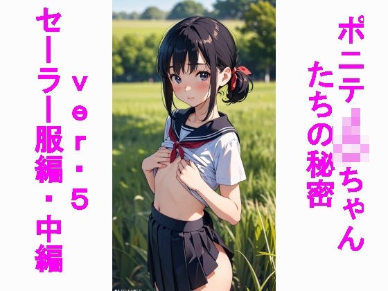 ポニテJ〇ちゃんの秘密ver.5セーラー服編中編 メイン画像